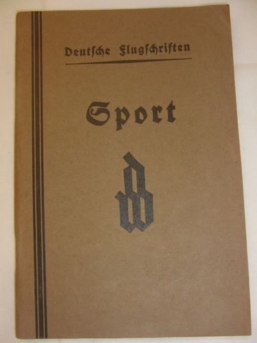 Sport - Deutsche Flugschriften um 1935