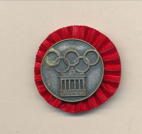 Olympische Spiele 1936 Berlin Teilnehmer Plakette Internationale Studenten Jugend Lager Olympiade