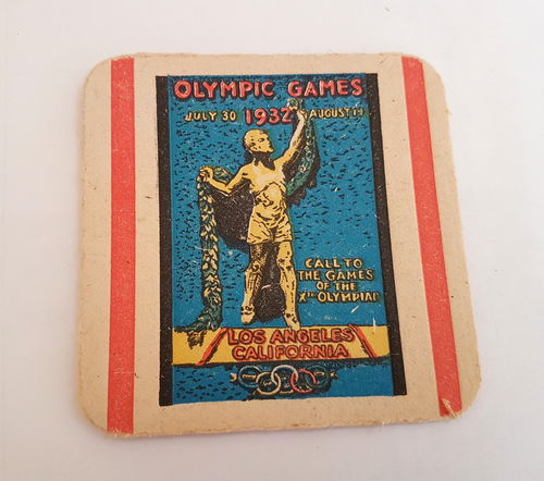 Olympische Spiele 1932 Bierdeckel Los Angeles California Olympic Games