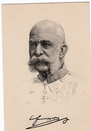 Kaiser Franz Joseph von Österreich König von Ungarn - Original Postkarte Kaiserreich WK1 KuK