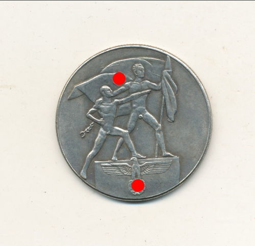 Nichttragbare Medaille Münze zum Einmarsch Österreich 13. März 1938