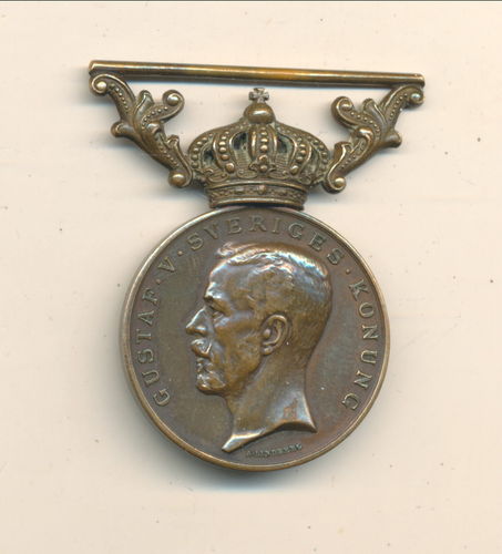 Schweden Orden Medaille Gustav V. Rotes Kreuz Verdienstmedaille für Freiwillige
