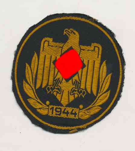 NS Reichsbund für Leibesübungen NSRL Stoffabzeichen " 1944 "