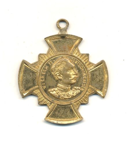 Erinnerungskreuz Medaille Wilhelm II. deutscher Kaiser und Friedrich III. deutscher Kaiser