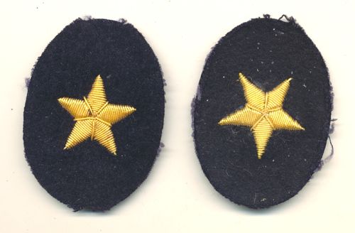 Kriegsmarine Set von 2 Armabzeichen See - Offizier 3. Reich