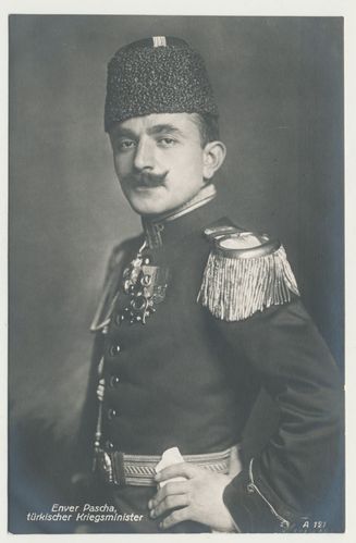 Enver Pascha türkischer Kriegsminister - Original Postkarte um 1914/18