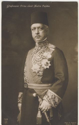 Gross Vesir Prinz Said Halim Pascha - Türkei Osmanisches Reich - Original Postkarte Pletzner Wien