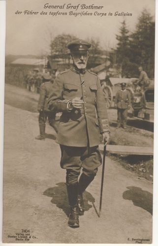 General Graf von Bothmer der bayerische Führer in Galizien - Original Liersch Postkarte