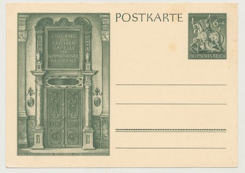 Eingang zur Reichen Kapelle der Münchner Residenz - Original Postkarte 3. Reich