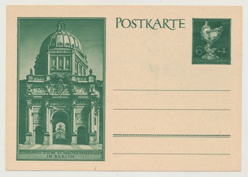 Eingang zum Schlossmuseum Berlin - Postkarte 3. Reich