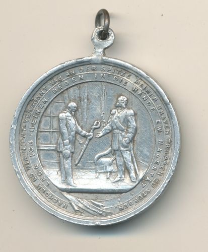 Erinnerungs Medaille " Welch eine Wendung durch Gottes Fügung "