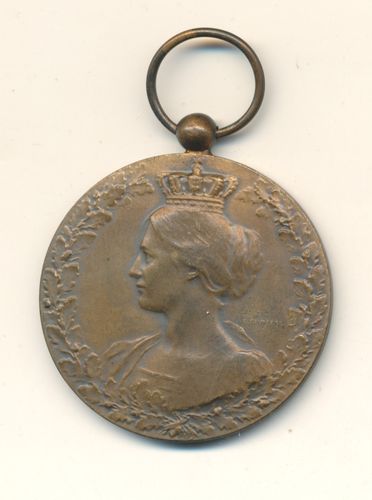 Belgien Medaille 1914 - 1918 in Bronze