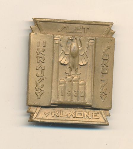 Tschechoslowakei Abzeichen Slet Krajsky Sokolosky Kladne 1930