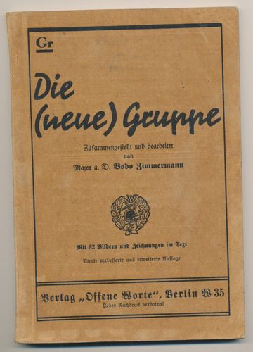 Gr. " Die neue Gruppe " Dienstvorschrift U.Führer Kitzingen Flugplatz um 1935