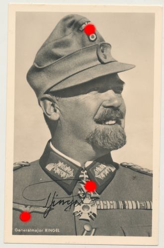 Gebirgsjäger General Julius Ringel Hoffmann PK mit ORIGINAL Unterschrift