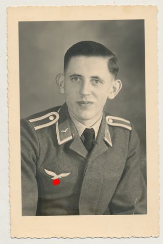 Luftwaffe Unteroffizier Original Portrait Foto Weihnachten 1940