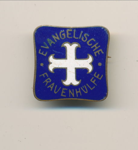 Evangelische Frauenhilfe emailliertes Abzeichen 3. Reich