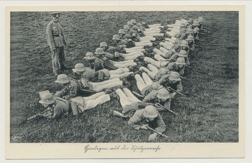 Wehrmacht Lehrgang Übung - Original Postkarte 3. Reich