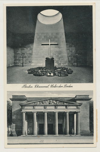 Berlin Ehrenmal unter den Linden - Original Postkarte 3. Reich