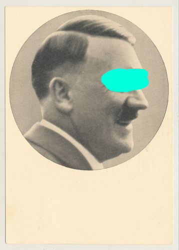 Adolf Hitler - Original Postkarte mit Briefmarken Poststempel Salzburg Österreich 1938