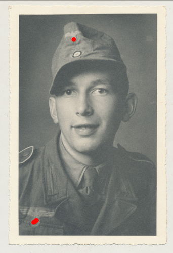 Gebirgsjäger in Tropen oder Südfront Uniform - Original Portrait Foto WK2