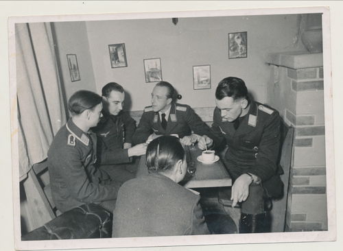 Deutsche Luftwaffe Flieger Offiziere Piloten - grosses Original Foto WK2