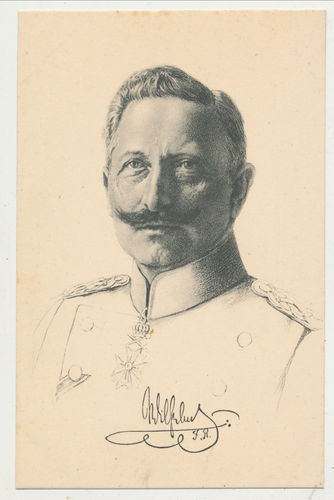 Kaiser Wilhelm II. - Original Postkarte um WK1