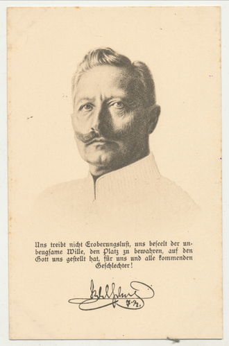 Kaiser Wilhelm II. - Original Postkarte um WK1