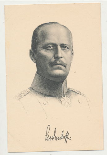 Ludendorff - Original Postkarte um den WK1