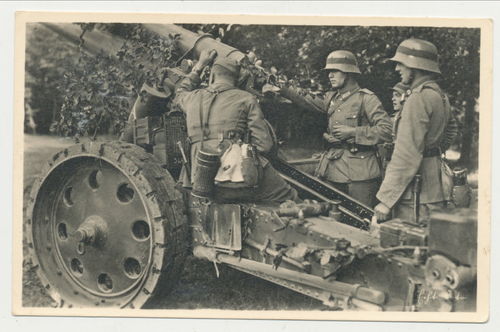 Artillerie Geschütz - Original Postkarte aus der Foto Serie " Unsere Wehrmacht " WK2