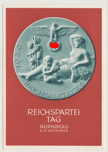 Festpostkarte Reichsparteitag Nürnberg 1939 - Original Postkarte 3. Reich