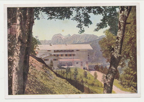 Berghof Haus Wachenfeld Hitler Haus Obersalzberg Berchtesgaden Original Postkarte FARBIG 3. Reich