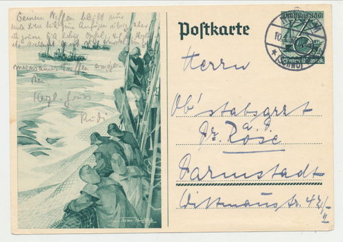 Kriegsmarine Motiv - Original Postkarte von 1938