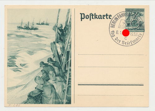 Kriegsmarine - Tag der Briefmarke Berlin Original Postkarte von 1938