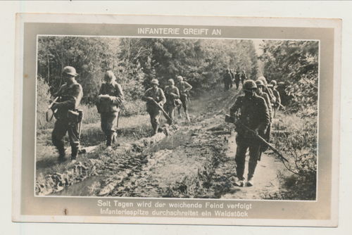 Deutsche Wehrmacht " Und trotzdem muss der Bunker fallen " Original Postkarte 3. Reich