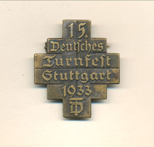 Turnerbund Sport Stuttgart - Originales Abzeichen Deutsches Turnfest 1933