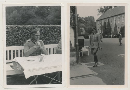 Generalmajor Schauroth (?) 2 Original Fotos WK2