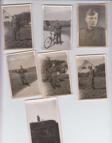SS Waffen SS Set von 7 Original Fotos WK2