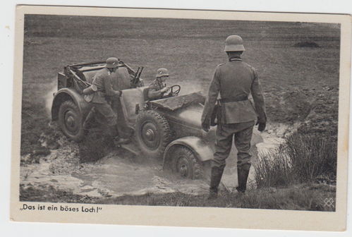 Deutsche Wehrmacht Fahrzeug - Original Postkarte 3. Reich