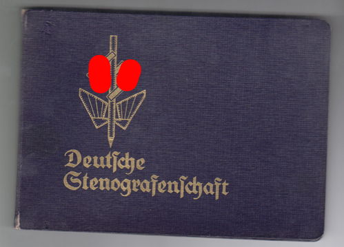 Deutsche Stenografenschaft Mitgliedsbuch und Dokumente 1939 Erika Vaupel