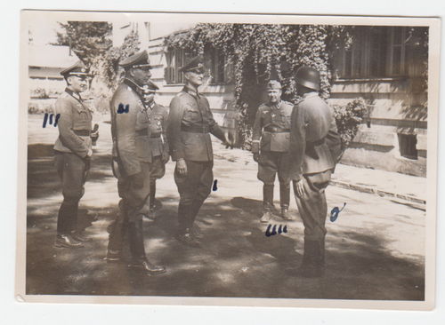 Deutscher Wehrmacht General und Soldaten - Original Foto WK2