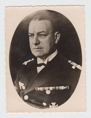 Kriegsmarine Admiral Raeder - Original Portrait Foto WK2