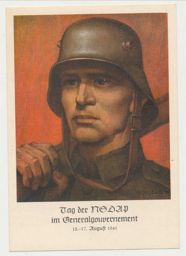 Reichsparteitag der NSDAP im Generalgouvernment 1941 Krakau - Original Postkarte Postkarte 3. Reich