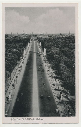 Berlin Ost - West Achse - Original Postkarte von 1941