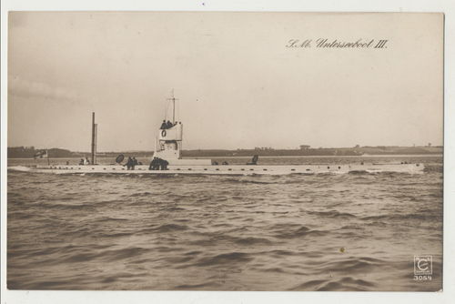 S.M. Unterseeboot III. U - Boot Original Postkarte WK1