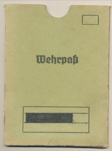 Deutsche Wehrmacht Wehrpass Hülle WK2