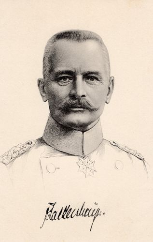 General der Infanterie von Falkenhayn - Original Postkarte Kaiserreich WK1