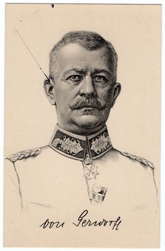 Generalmajor von Gersdorff - Original Postkarte Kaiserreich WK1
