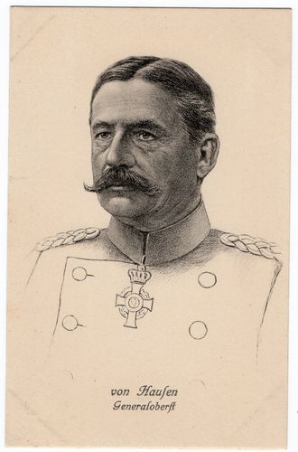Generaloberst von Hausen - Original Postkarte Kaiserreich WK1