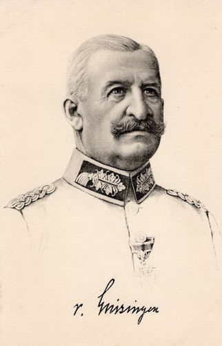 General der Infanterie von Linsingen - Original Postkarte WK1